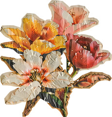 rose petals on a white background