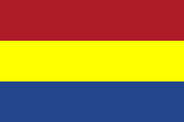 Flag of Vlaardingen Municipality (South Holland or Zuid-Holland province, Kingdom of the Netherlands, Holland)