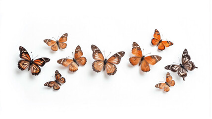 butterfly on white background