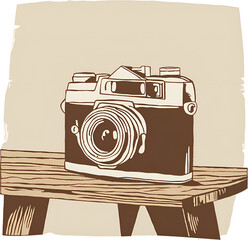 vintage photo camera