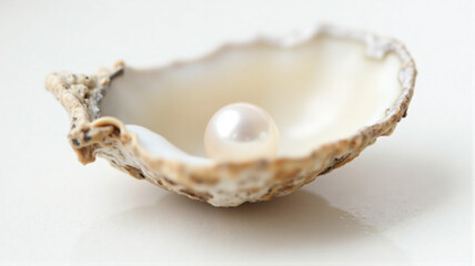 shell on white background