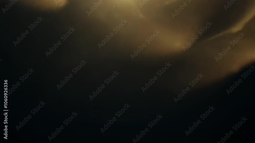 Poster Abstract dynamic cloud of dust particles dispersing against black background in explosion