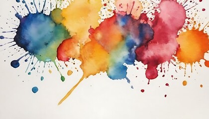 abstract watercolor background with watercolor splashes
