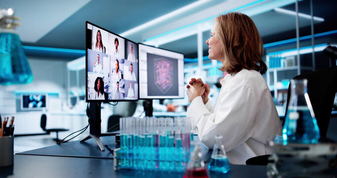 Doctor Team Meeting Video Conference Webinar