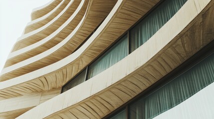 Modern Architecture with Curved Lines