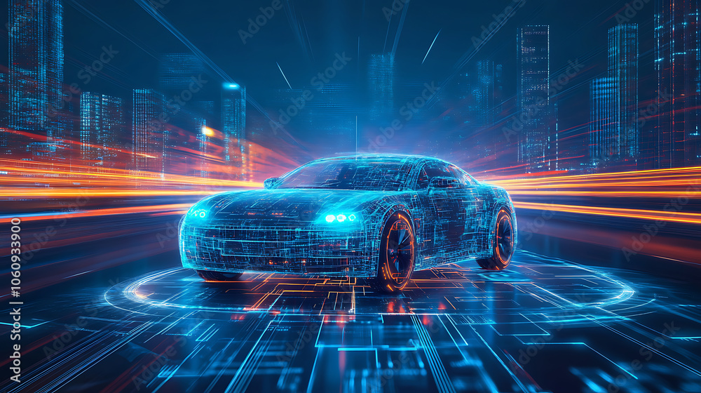 Poster a self, driving car navigating through a smart city with iot infrastructure