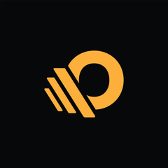 Iconic Technology Symbol With Letter O