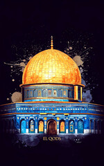 Obraz premium dome of the rock and mosque