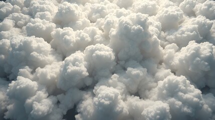 Billowing Clouds: Detailed 3D Model of Celestial Forms