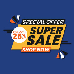 orange promotion sale template vector illustration