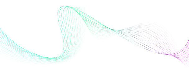 vector abstract flowing lines with a gradient color effect on a white background