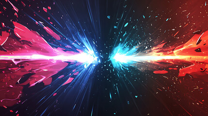 Obraz premium Modern versus background with rays effects