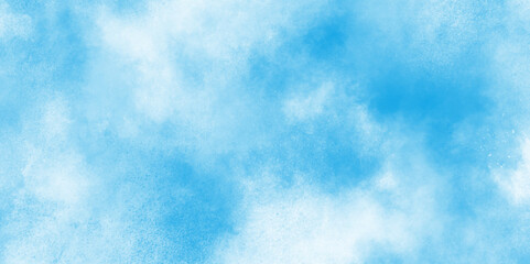 Aquarelle paint paper textured canvas element for text design, Digital paint for template or any design, Grunge light sky blue shades watercolor background, abstract blue or white watercolor.