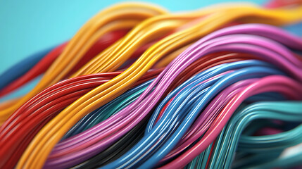 Realistic electrical wires flexible network