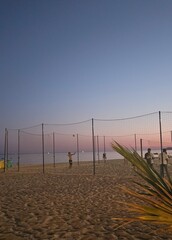 Volleyball sunset