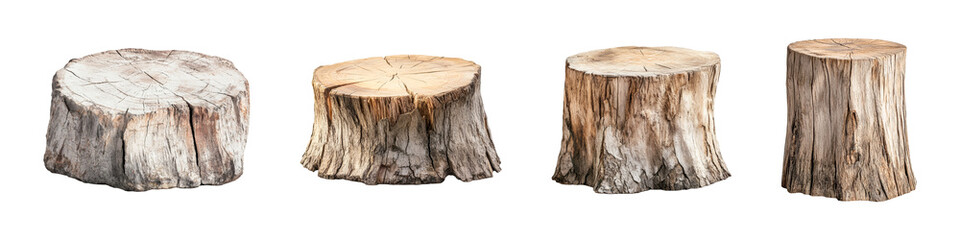 tree stumps isolated on white background weathered wood texture lumberjack deforestation ecology environment nature wooden log timber tree trunk wood slice cross section organic material natural