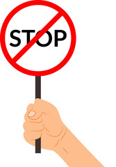 no stopping sign or stop prohibition sign