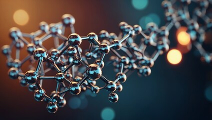 Molecular structure, ideal for illustrating advanced science concepts