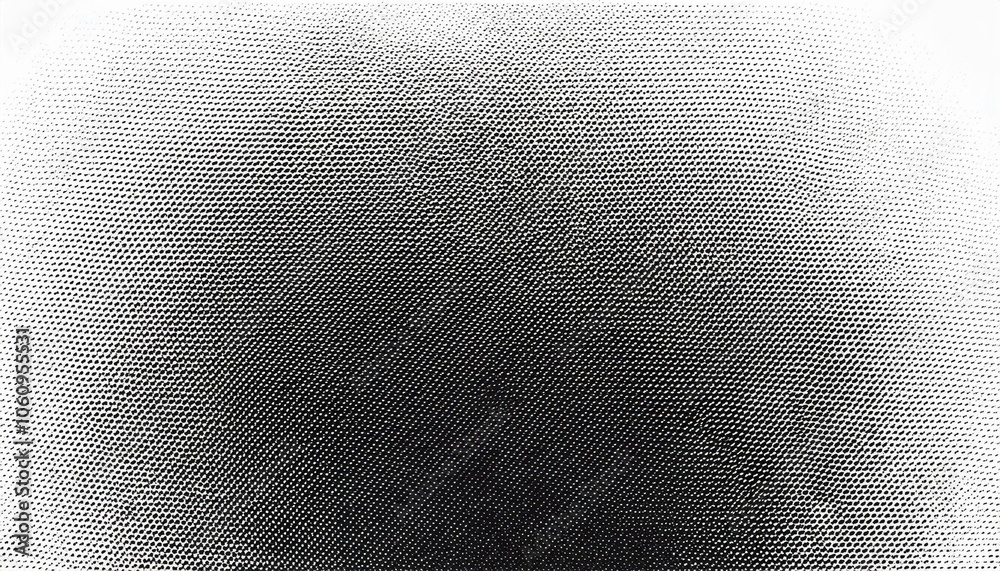 Poster high-contrast black and white halftone gradient dots texture background. ideal for retro comic book 