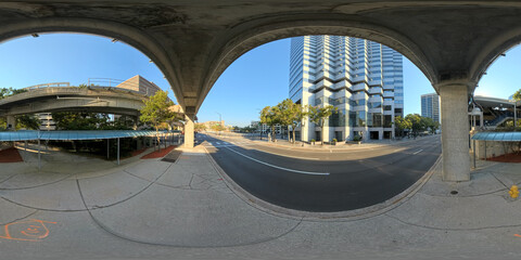 Under the central rail station Downtown Jacksonville Florida