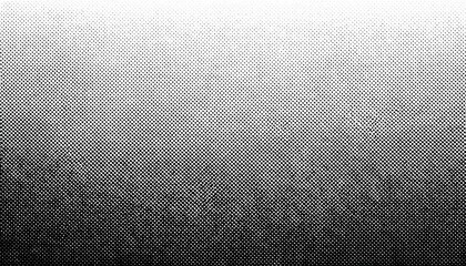 High-Contrast Black and White Halftone Gradient Dots Texture Background. Ideal for Retro Comic Book Effects, Pop Art, Grunge Designs, and Digital Noise Patterns in Graphic Design Projects