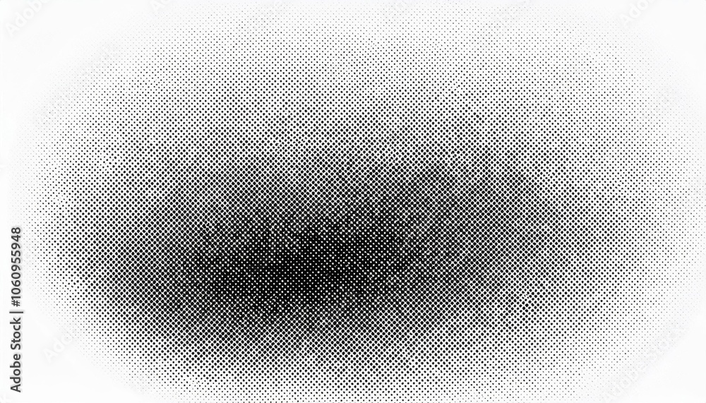 Poster high-contrast black and white halftone gradient dots texture background. ideal for retro comic book 