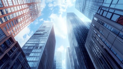 Cityscape with Tall Buildings