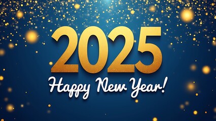Fototapeta premium festive wallpaper featuring a Happy New Year 2025 design.