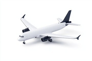Obraz premium Angular view of a plane wing isolated on a transparent background