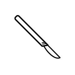 scalpel, surgery - vector icon