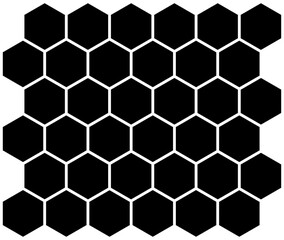 Honeycomb icon. Honeycomb bee natural icons. Yellow honeycomb symbol. Honeycomb Hexagons. Vector illustration