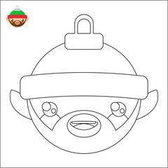 Christmas coloring book. children's educational game. logical tasks. coloring book. New Year.  Christmas tree. snowman.