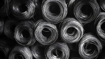 coils of steel or iron wire piled in the metalworking sector, annealing wire drawing