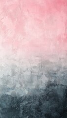 Fototapeta premium Soft gradient moving from gray to pink with a light grainy texture, creating a gentle atmosphere