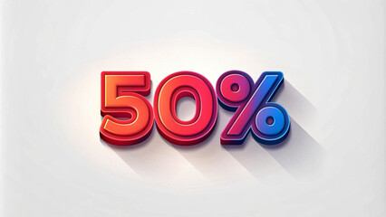 modern 3d text effect 50% OFF 3d rendering with background