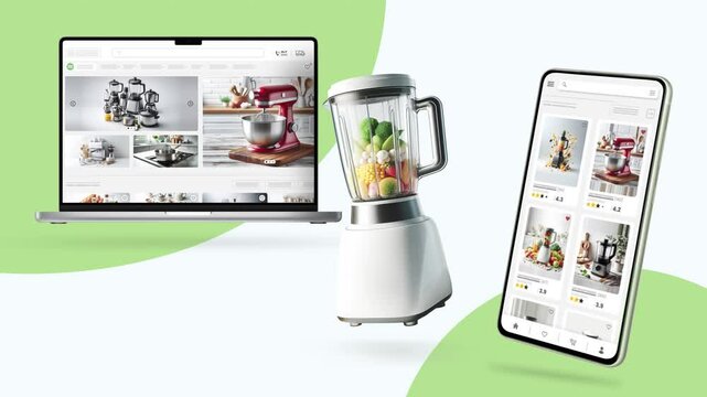 Shopping and sales website for cooking utensils. Desktop and mobile responsive design.