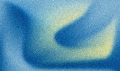 Winter Wonderland: Grainy Blue and White Gradient Background with Frosted Heart Design with Soft Noise