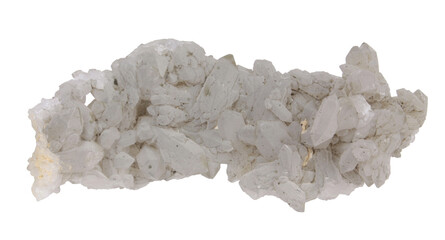 Large druse of white cactus-grown quartz crystals from Bor Pit, Dalnegorsk, Russia. Collection...