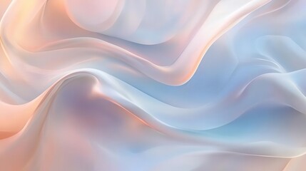smooth and fluid abstract background with gentle wave patterns in soft pastel colors, evoking a calming and serene mood perfect for artistic designs