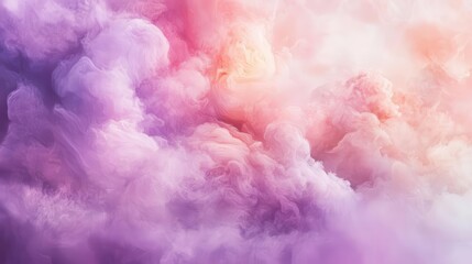 soft pastel pink and lavender blend seamlessly, creating a dreamy, cloud-like composition that evokes feelings of tranquility and gentle nostalgia
