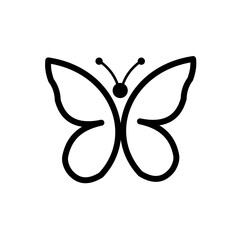 butterfly - icon, vector illustration