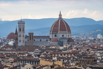 Fototapeta premium Cathedral of Saint Mary of the Flower, view from Piazzale Michelangelo, Italy
