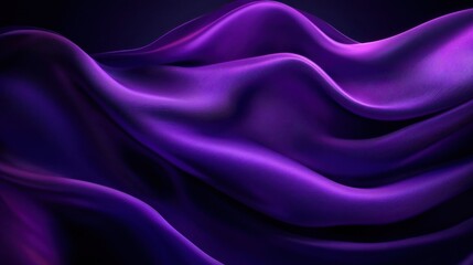 Obraz premium Luxurious purple silk fabric flows in elegant waves.