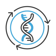 DNA Helix Representing Innovation and Creativity. Conceptual Development and Brainstorming