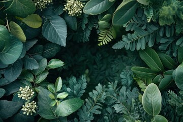 Lush Greenery Surrounding Dark Center