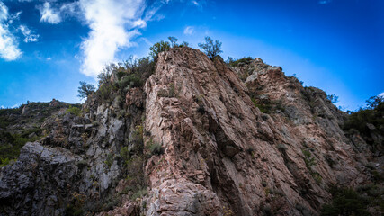 landscape with blue sky