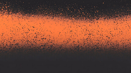 fiery orange and black ombre background with grainy grunge texture abstract web banner