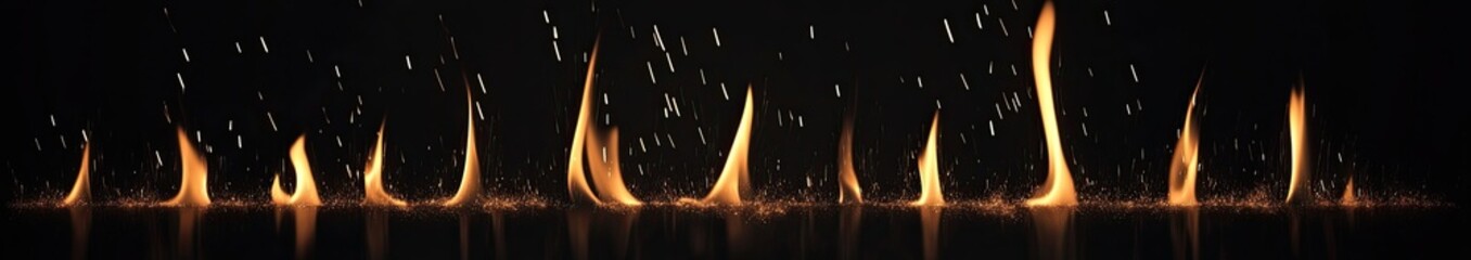 Fire flame texture background, burning fire wallpaper for design and text