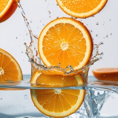 orange and water