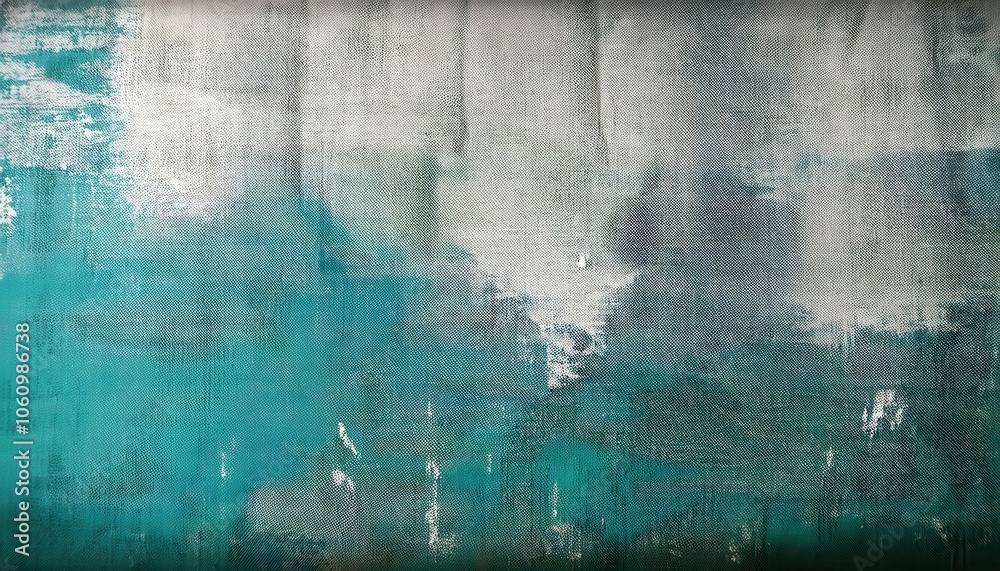Aufkleber Ethereal Teal and Gray Textured Abstract Background for Creative Use. Dreamy Canvas Overlay with Soft Clouds and Hints of Depth, Perfect for Website Backgrounds, Social Media Posts, or Art Projects